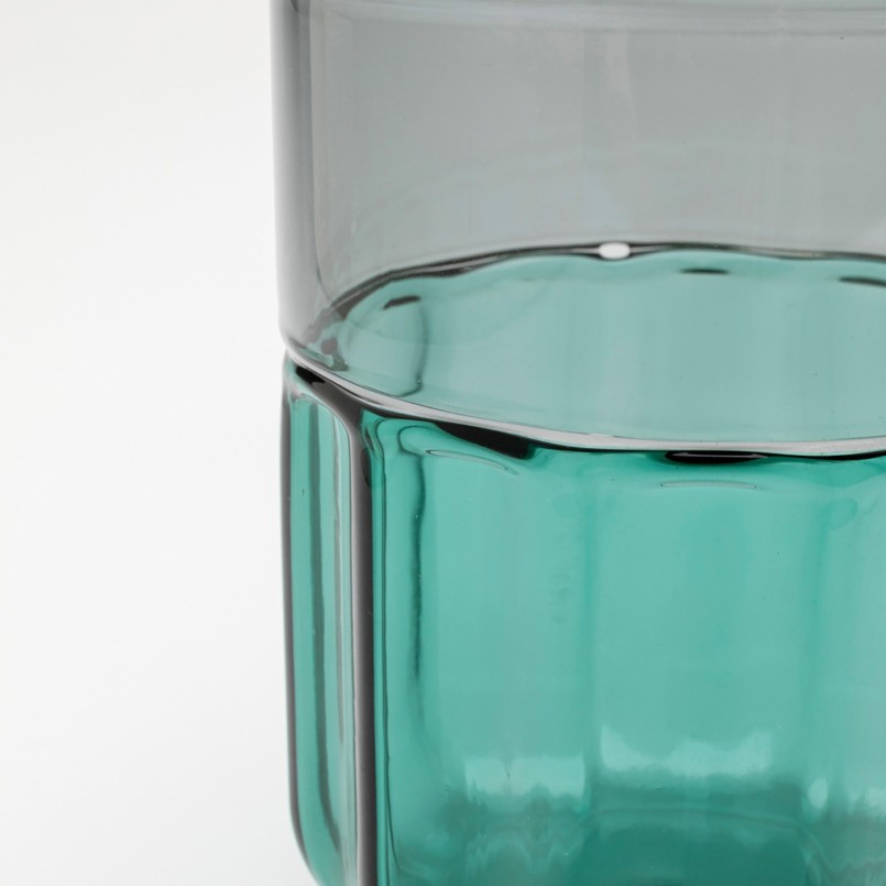 Verres à eau bleu-vert - Duetto -  Kare Design