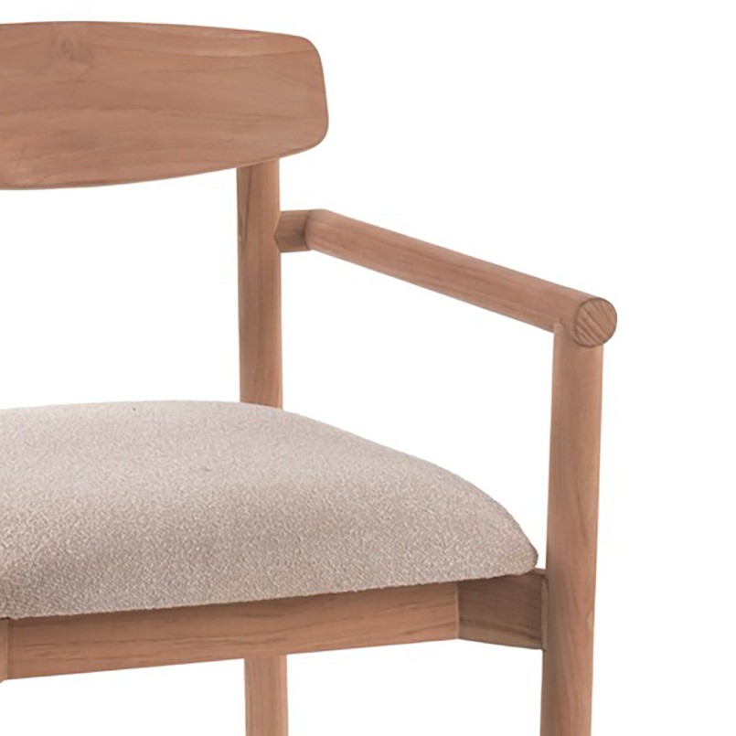 Outdoor chair with armrests Leandro Gescova