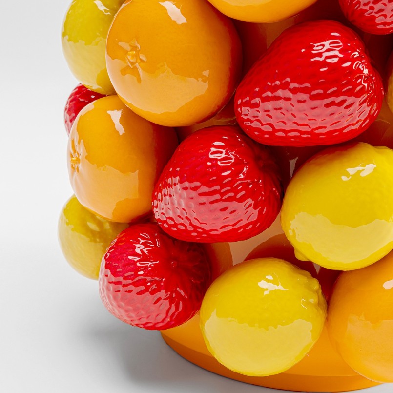 Vase en porcelaine oranges, fraises et citrons - Kare Design