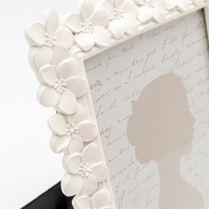 Fotolistj wit bloemen 18x23cm Kare Design