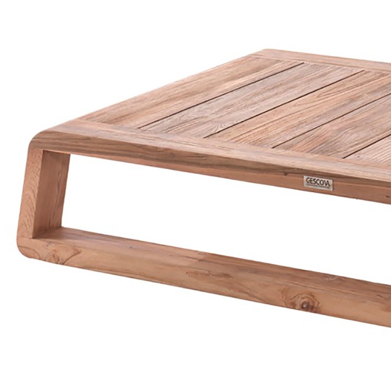 Table basse de jardin en teck recyclé - London - Gescova