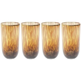 Verres hauts en verre marron - Caramel - Kare Design