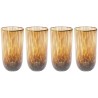 Verres hauts en verre marron - Caramel - Kare Design