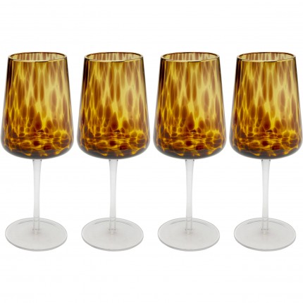 Wijinglazen Caramel (4/set) Kare Design