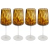 Brown glass wine glasses - Caramel - Kare Design