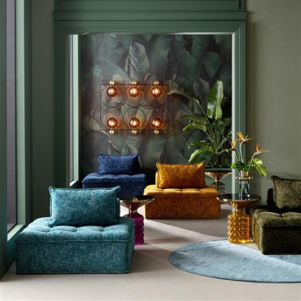 Bijzettafel Lola Ø50cm geel Kare Design