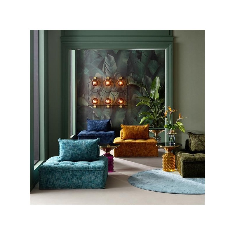 Table d'appoint en verre jaune - Lola - Kare Design