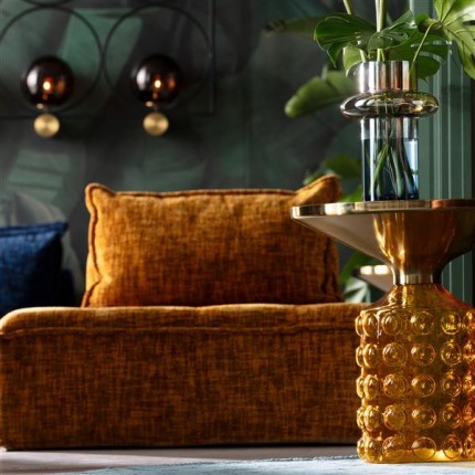 Bijzettafel Lola Ø50cm geel Kare Design