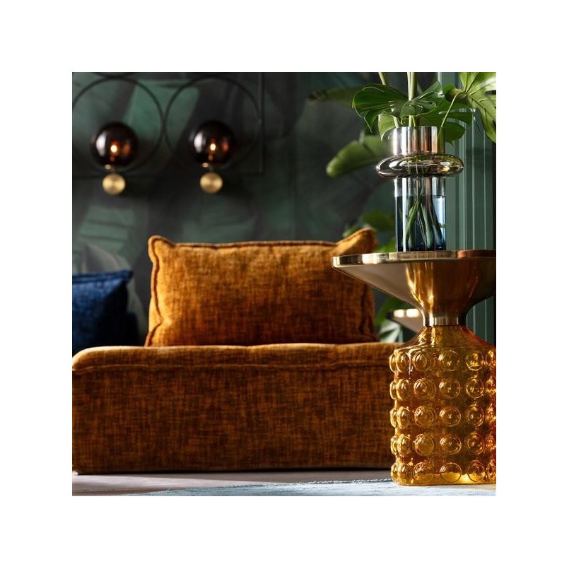 Table d'appoint en verre jaune - Lola - Kare Design