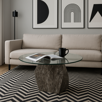 Salontafel Rocky Ø90cm Kare Design