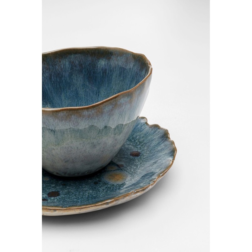 Tasses et coupelles en grès bleu - Mina - Kare Design