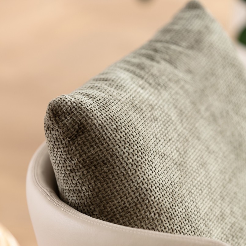 Fauteuil pivotant vert et beige - Josh - Kare Design