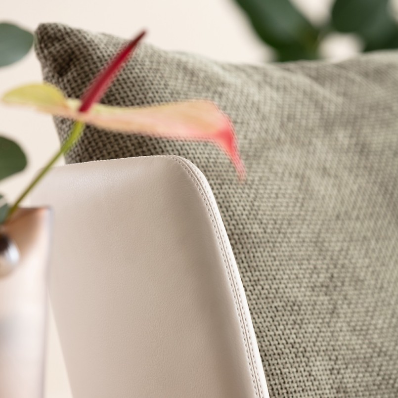 Fauteuil pivotant vert et beige - Josh - Kare Design
