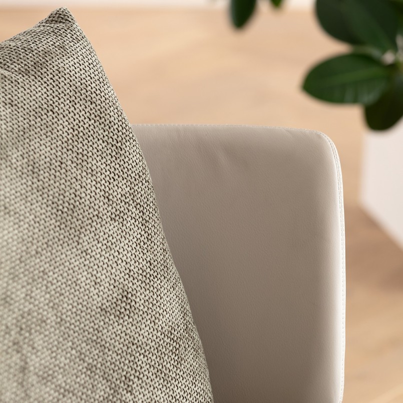 Fauteuil pivotant vert et beige - Josh - Kare Design