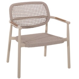Fauteuil de jardin en aluminium et corde - Midleton - Gescova