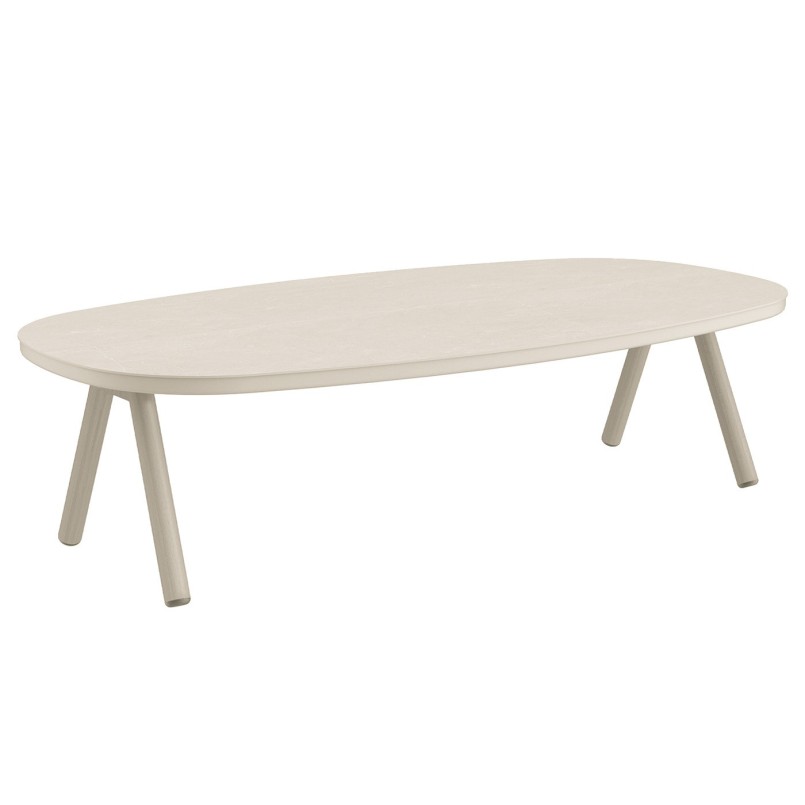 Table basse de jardin ovale en céramique - Midleton - Gescova