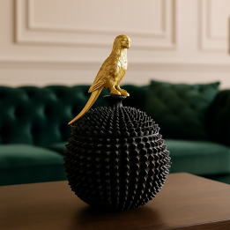 Boîte noire perroquet doré - Kare Design