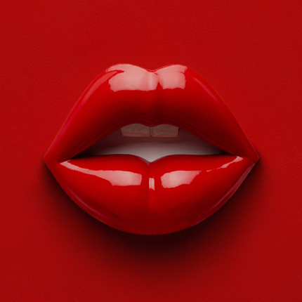 Wanddecoratie rood lippen Kare Design
