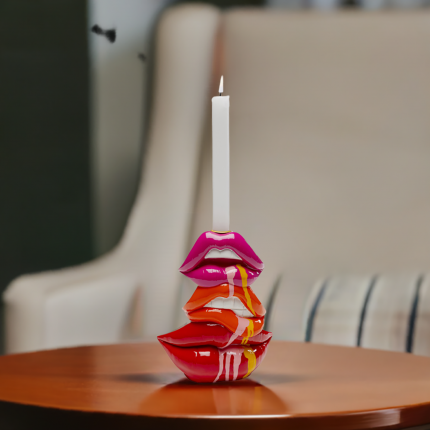 Candle Holder lips 30cm Kare Design