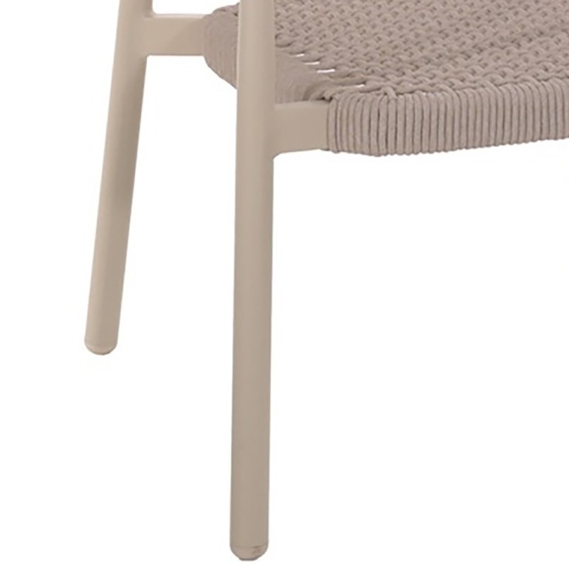 Canapé de jardin en aluminium et corde - Midleton - Gescova