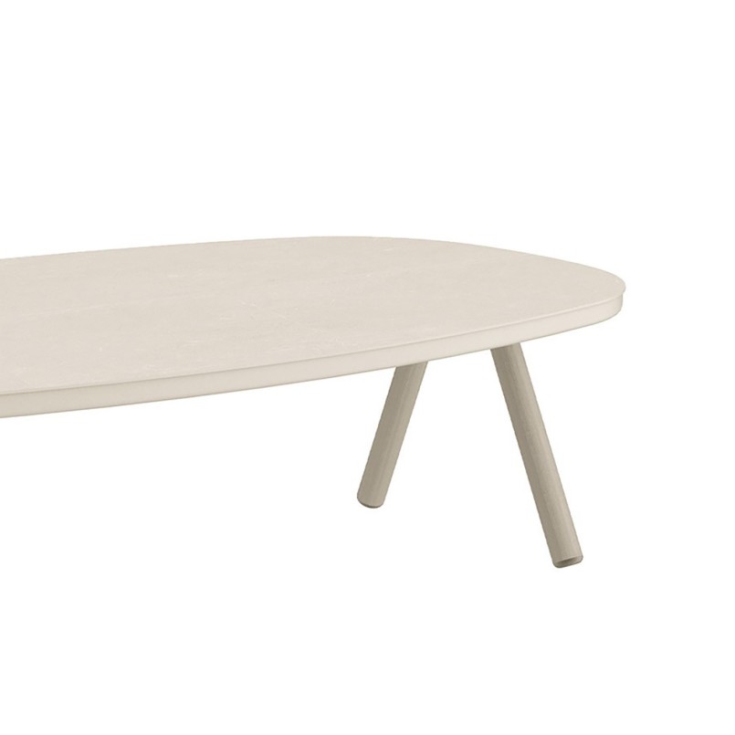Table basse de jardin ovale en céramique - Midleton - Gescova