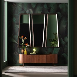Miroir mural trapèze bords biseautés - Arezzo Coffee - Kare Design