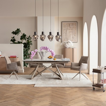 Uitschuifbare Eettafel Nelly 260x90cm Kare Design