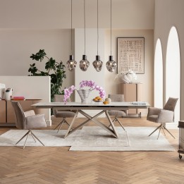 Tapis en tissu beige - Silja - Kare Design