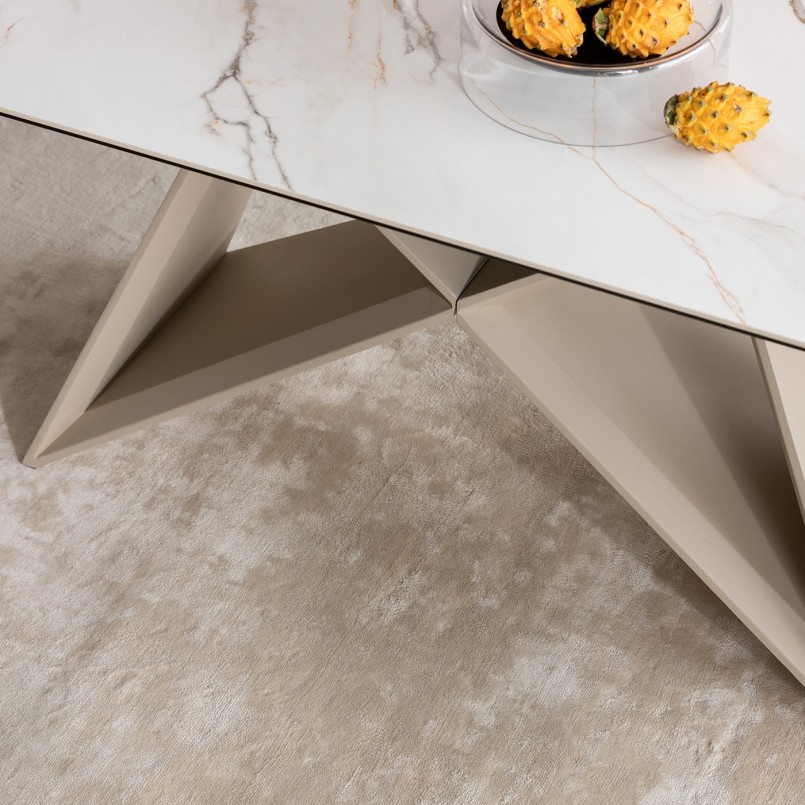 Beige fabric rug - Silja - Kare Design