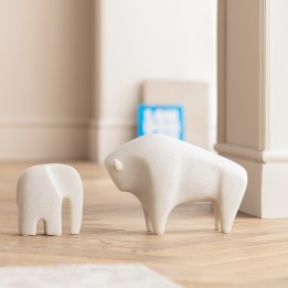 Witte stieren decoratie - Kare Design