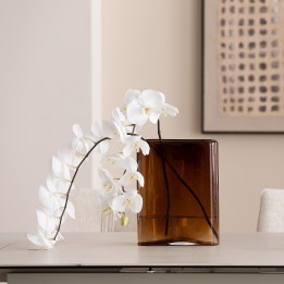 Brown glass vase - Grazioso - Kare Design