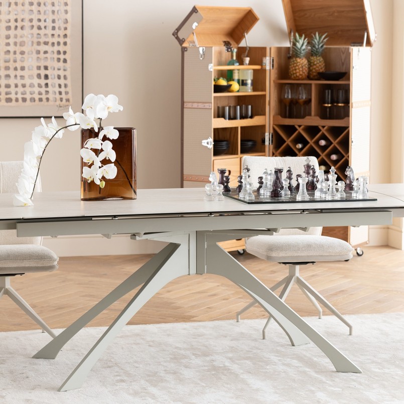 Bruin glazen vaas - Grazioso - Kare Design