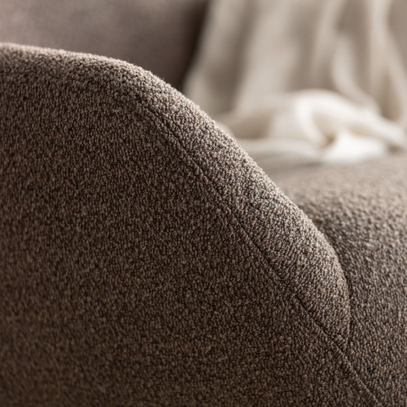 Fauteuil marron pivotant avec accoudoirs - Mimi - Kare Design