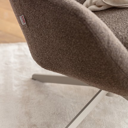 Draaifauteuil Mimi bruin Kare Design