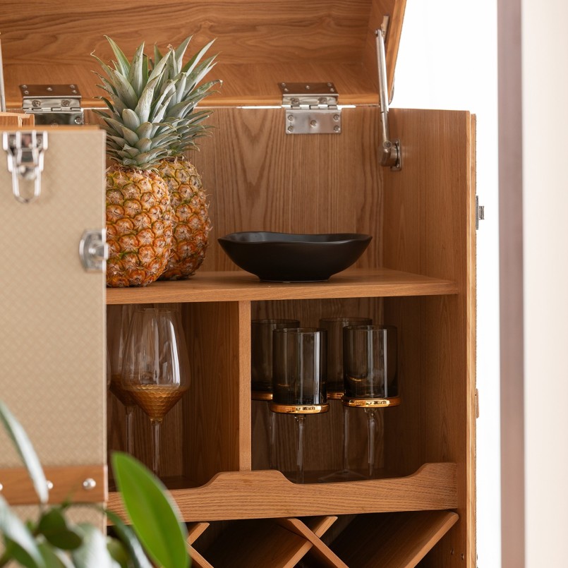 Beige geweven imitatie kist - Venezia - Kare Design