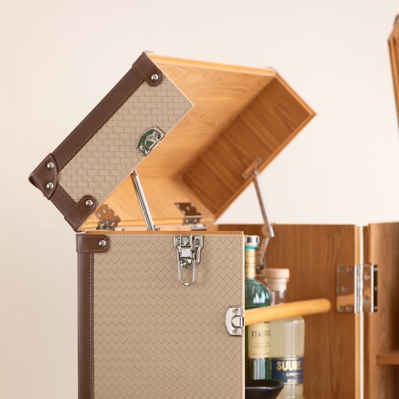 Beige geweven imitatie kist - Venezia - Kare Design