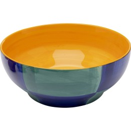 Coupe en grès bleu et jaune - Capri - Kare Design