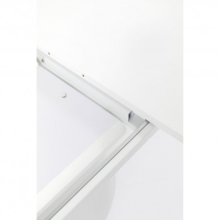 Uitschuifbare eettafel Benvenuto ovaal wit glossy Kare Design