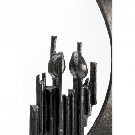 Déco Circle Watch XL 68cm noire Kare Design