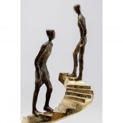 Déco escalier doré duo Kare Design