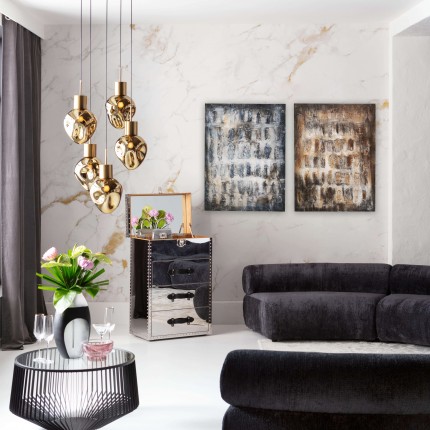 Schilderij Shadows 90x120cm bruin Kare Design