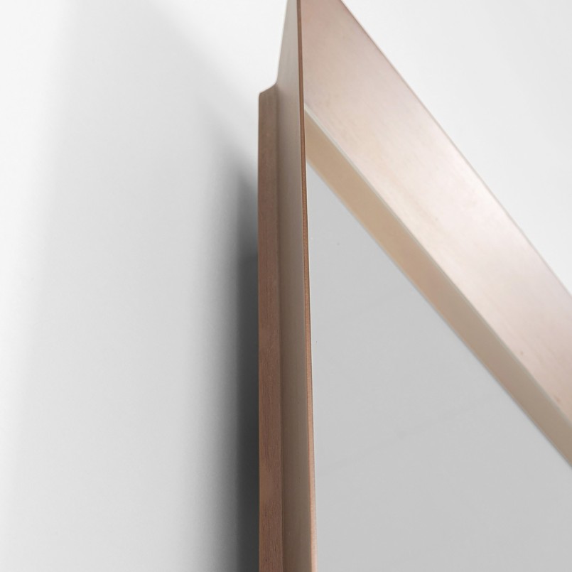 Rechthoekige wandspiegel met afgeschuinde randen - Arezzo Coffee - Kare Design