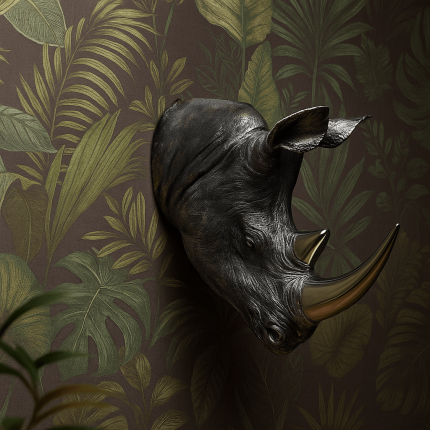 Wanddecoratie Rhino Antique Kare Design