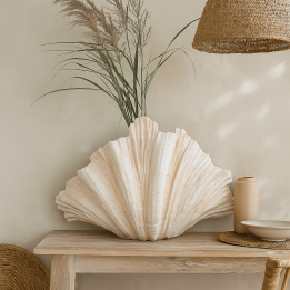 Witte schelpenvaas - Concha - Kare Design
