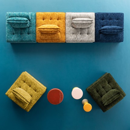 Sofa element Portofino dark blue Kare Design