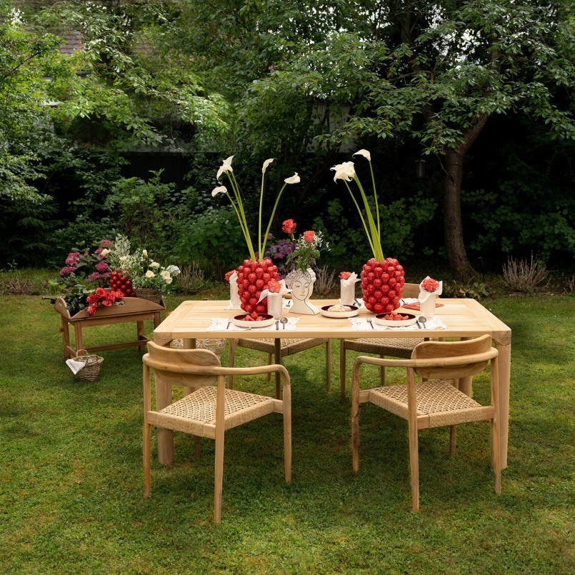 Zwart-witte vrouwenbuste vaas - Favola - Kare Design