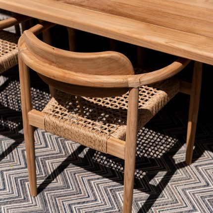 Outdoor chair with armrests Sole Mio Kare Design