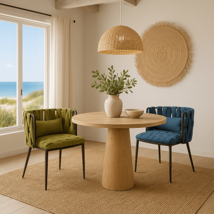 Chair with armrests Saluti green Kare Design