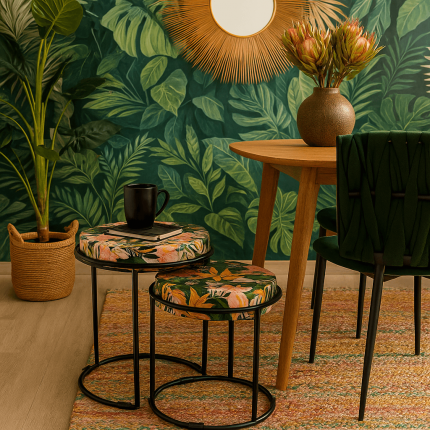 Bijzettafel Jungle (2/set) Kare Design