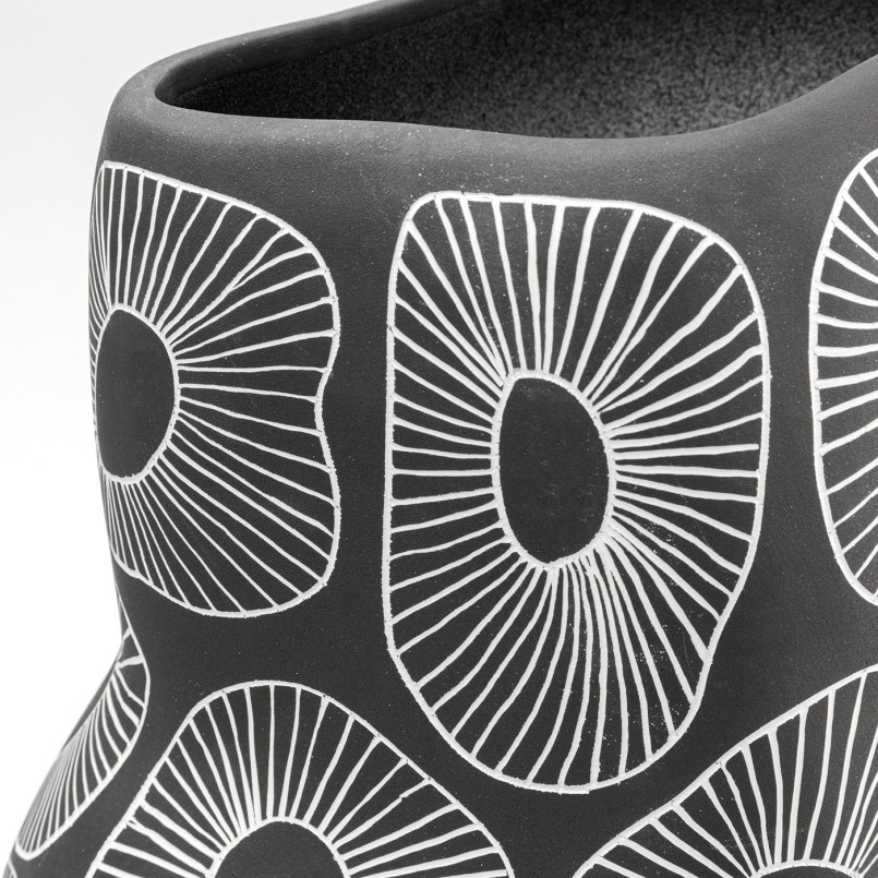 Vase anemone 33cm grey Kare Design